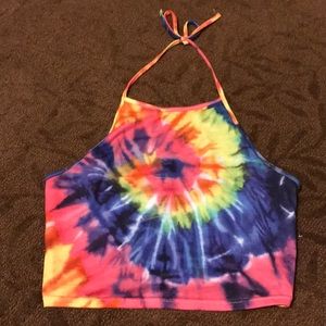 Cropped Tie Dye Shirt
